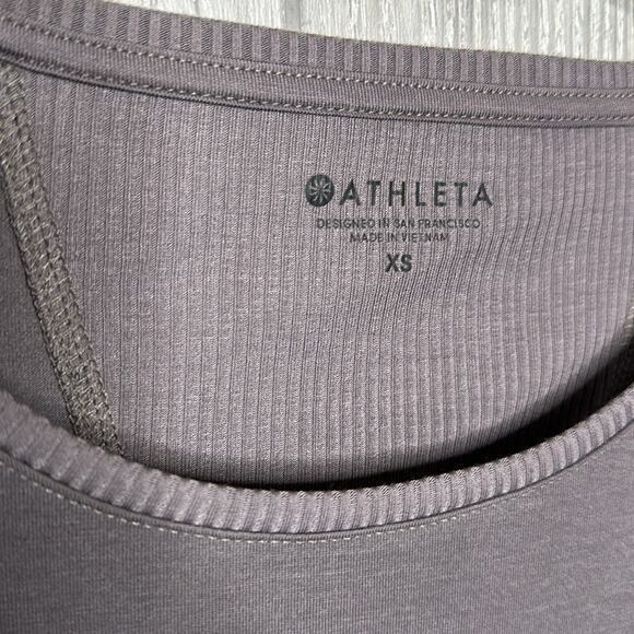 Athleta Gray long sleeve workout top size XS - Picture 2 of 5